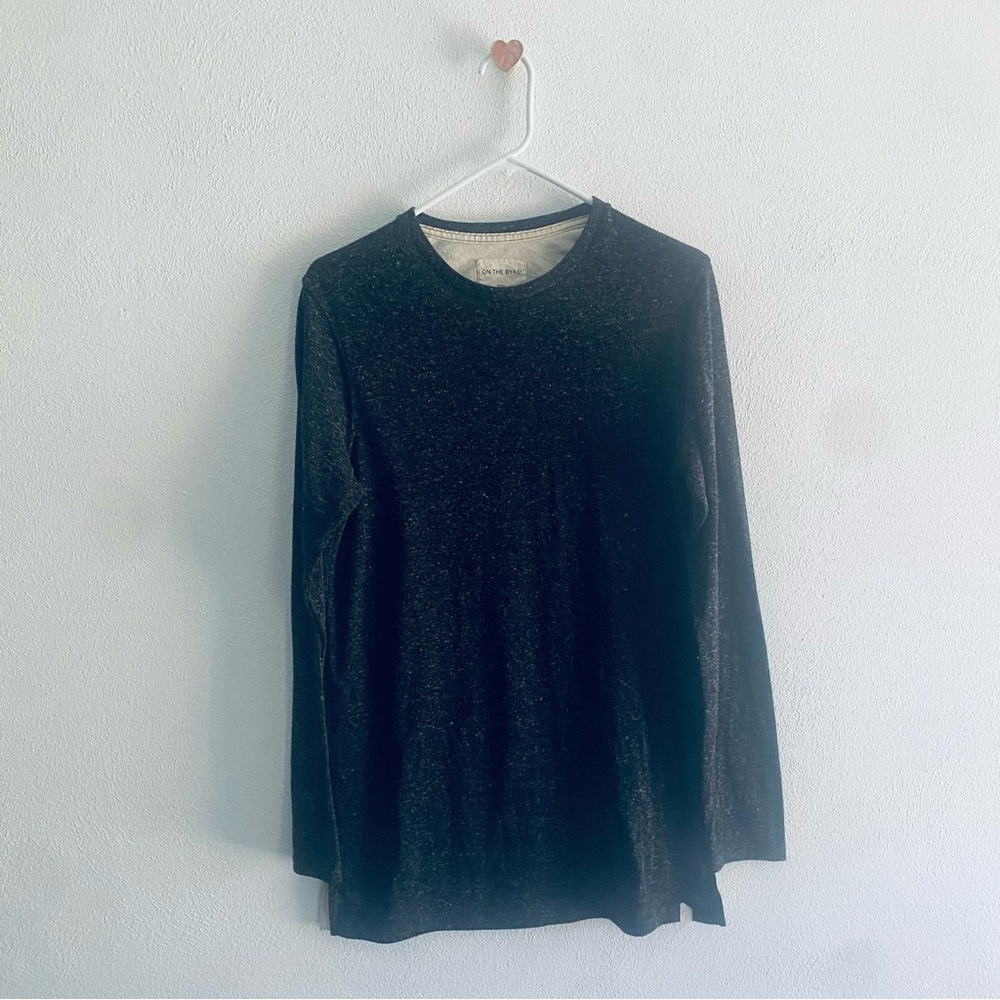 On the Byas gray long sleeve tee
